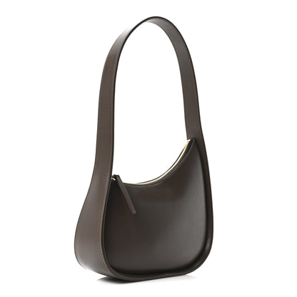 The Row Smooth Calfskin Half Moon Shoulder Bag Stone 3 of 9