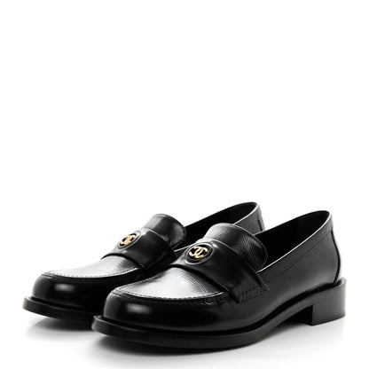 Chanel Calfskin CC Mocassins 38 Black 3 of 10