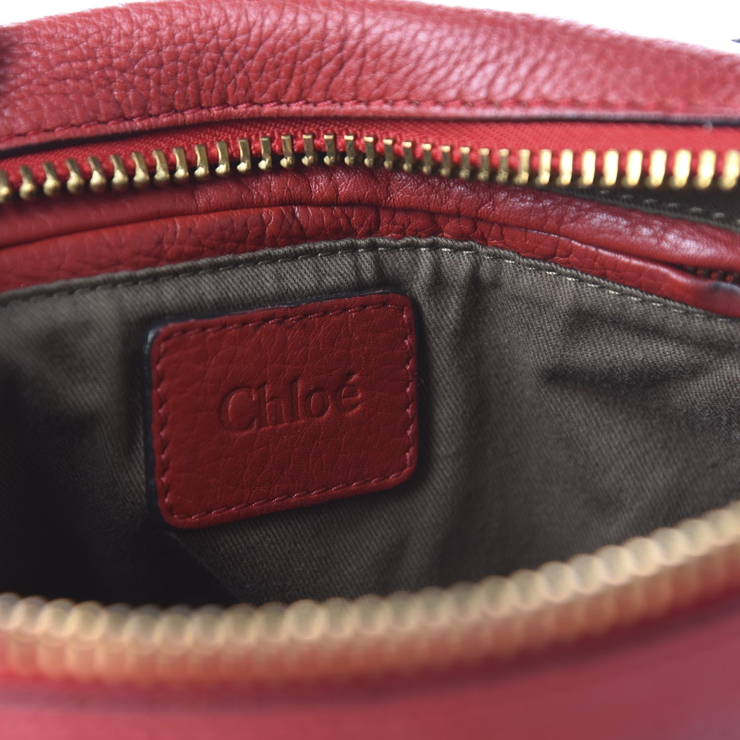Chloe Calfskin Medium Marcie Satchel Red 8 of 11