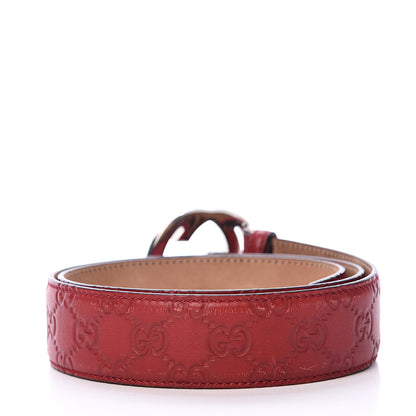Gucci Guccissima Interlocking G 40mm Belt 90 36 Red 2 of 8