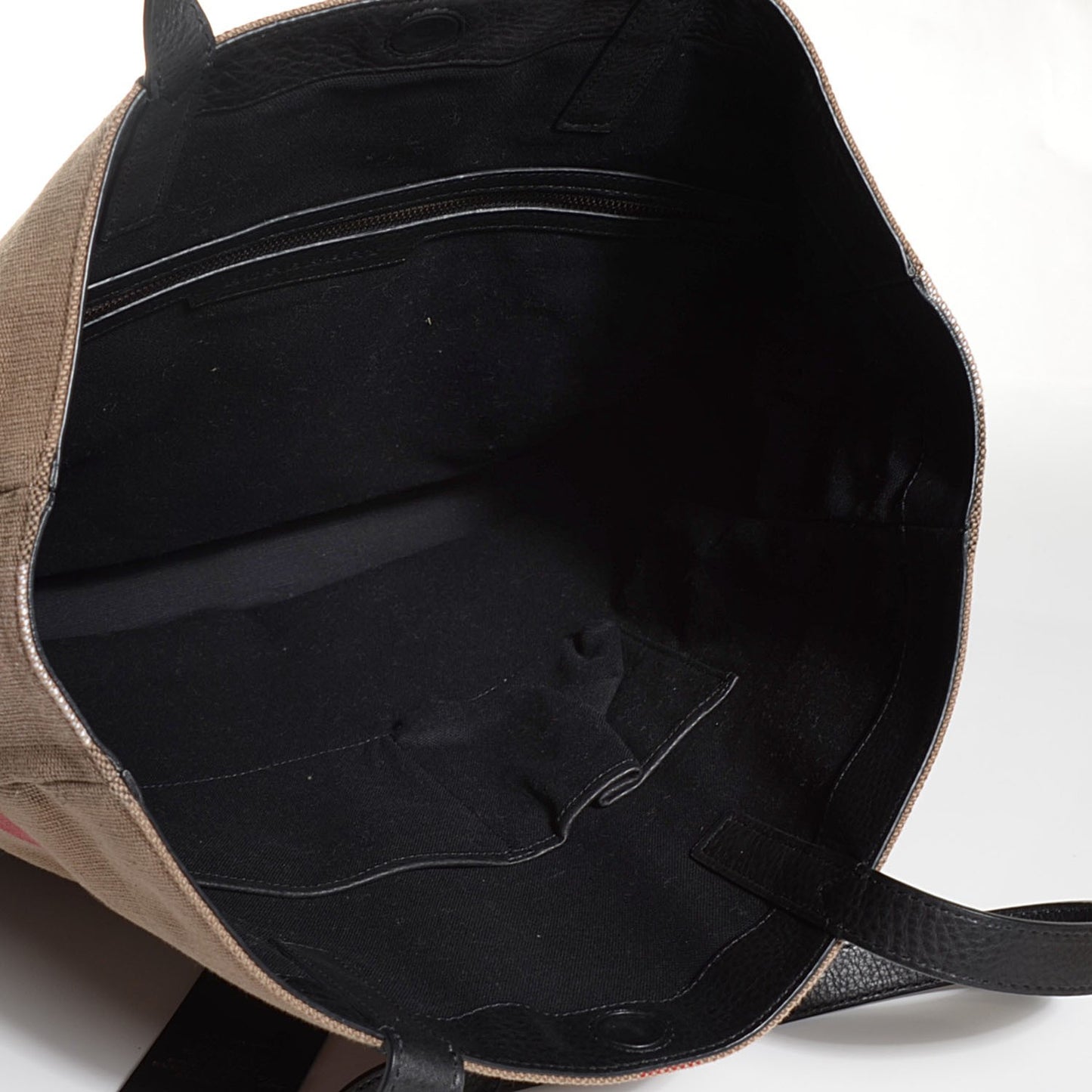 Canvas Mega Check Small Brickley Tote Black