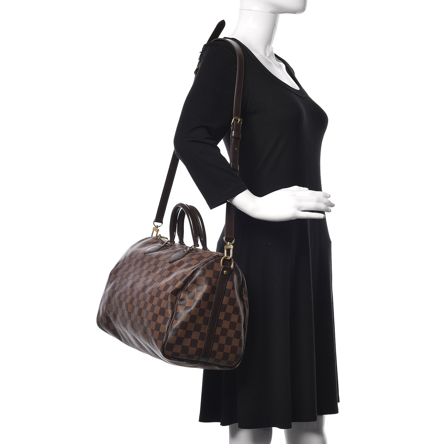 Damier Ebene Speedy Bandouliere 35