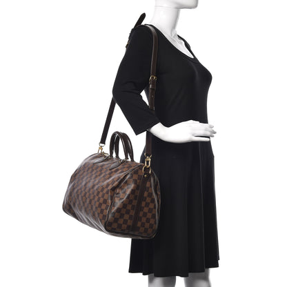 Louis Vuitton Damier Ebene Speedy Bandouliere 35 2 of 9