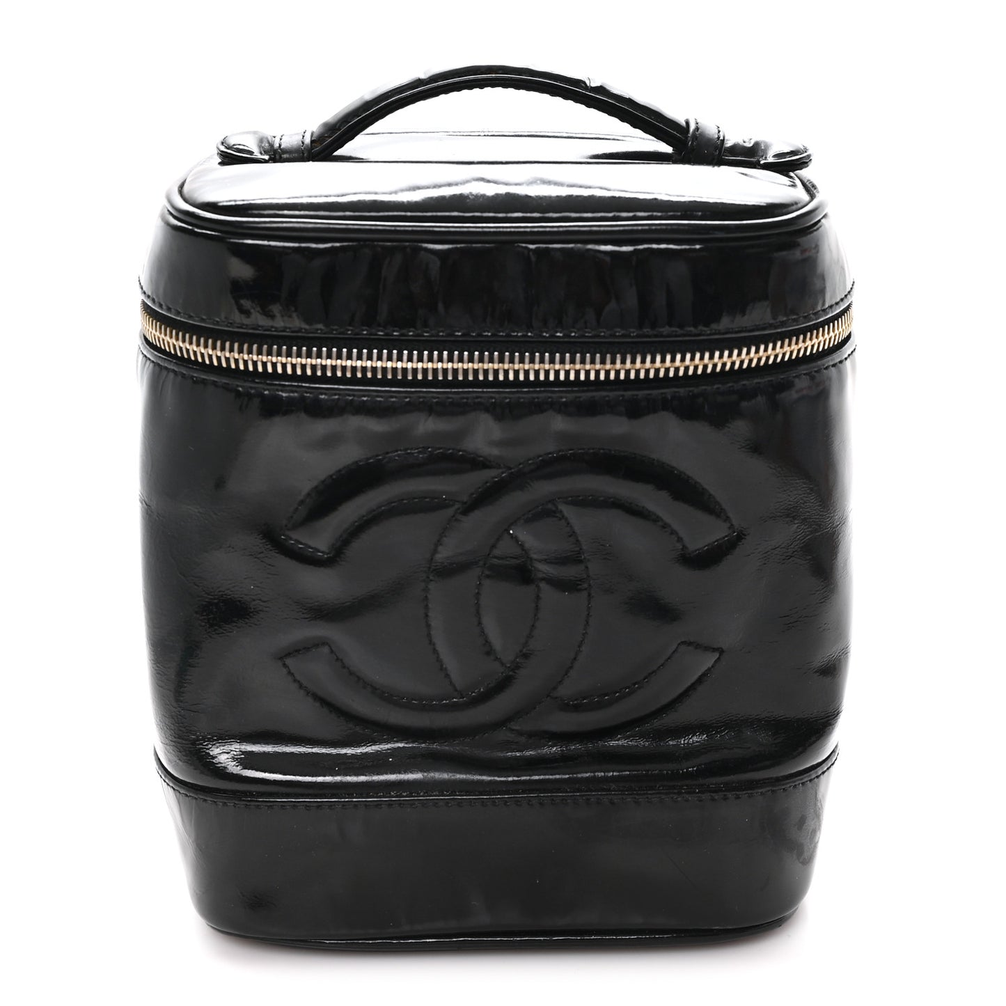 Patent Timeless Vanity Cosmetic Case Black