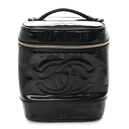 Chanel Patent Timeless Vanity Cosmetic Case Black 1 of 8