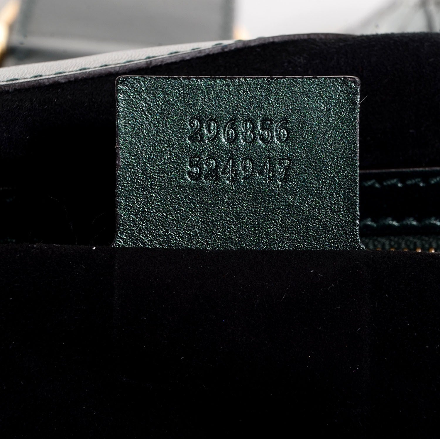 Gucci Shiny Python Medium Soft Stirrup Shoulder Bag Green 7 of 9