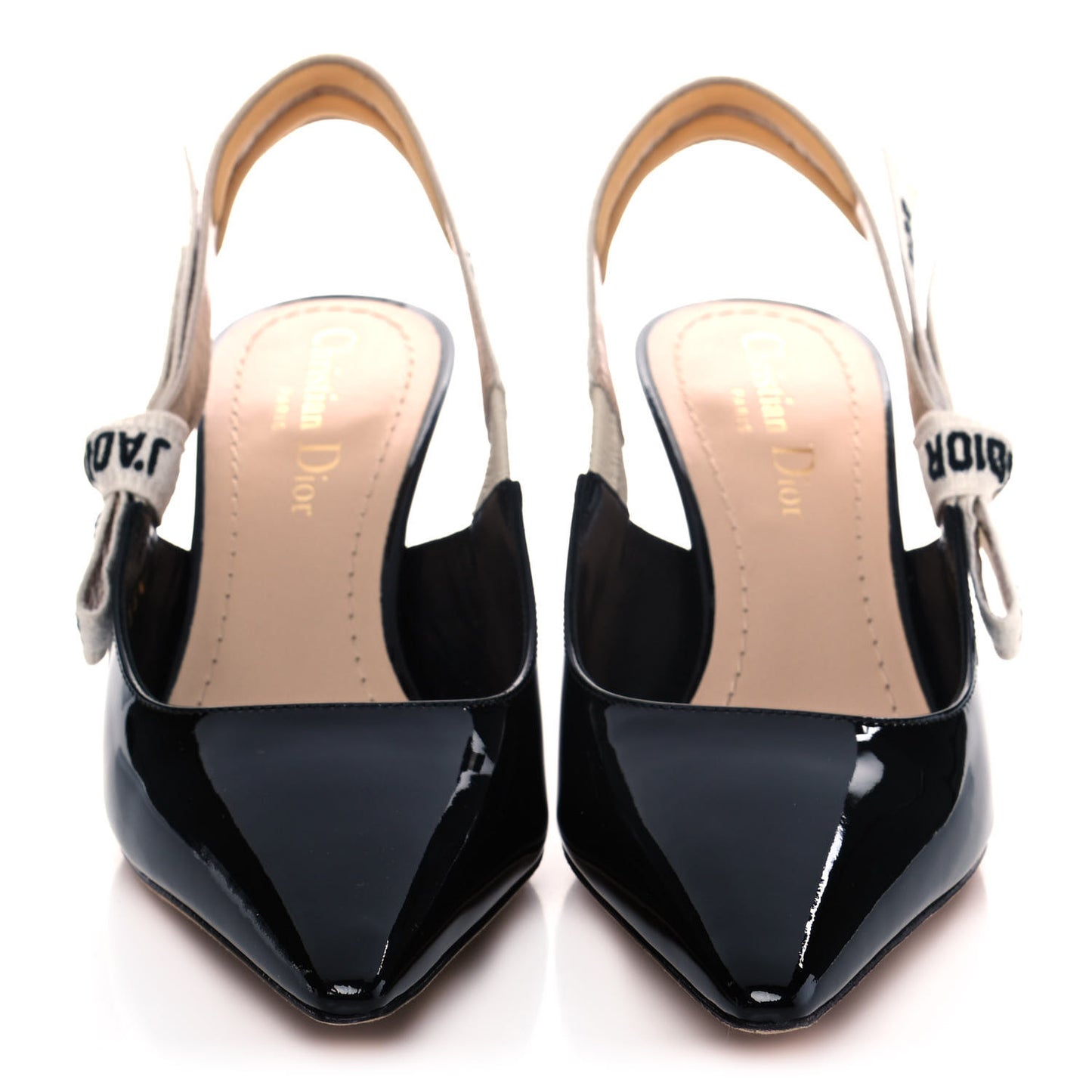 Patent Ribbon J'Adior Slingback 65mm Pumps 35.5 Black