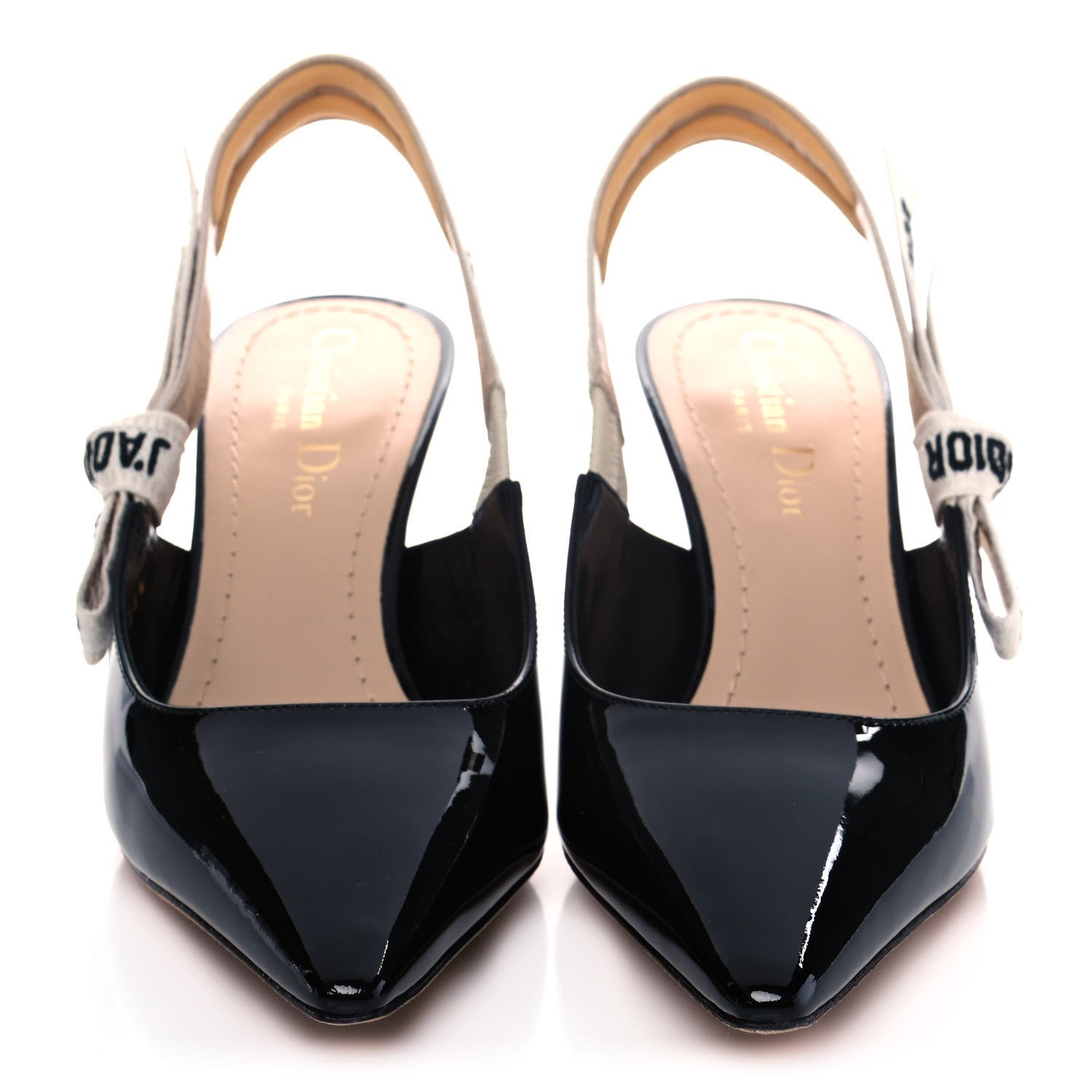 Christian Dior Patent Ribbon J'Adior Slingback 65mm Pumps 35.5 Black 2 of 10