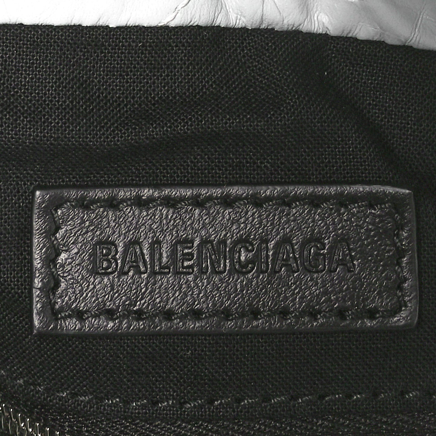 Crushed Calfskin Quilted Crush Small Tote Bag Light Blue