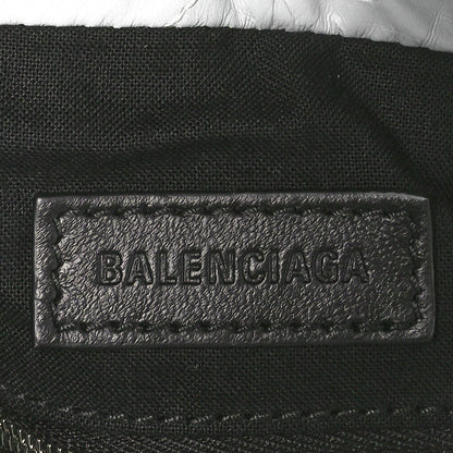 Balenciaga Crushed Calfskin Quilted Crush Small Tote Bag Light Blue 6 of 10