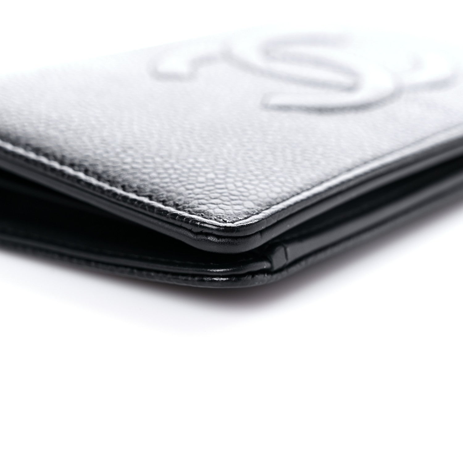 Chanel Caviar Timeless CC Yen Wallet Black 9 of 13
