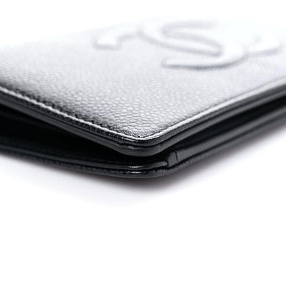 Chanel Caviar Timeless CC Yen Wallet Black 9 of 13