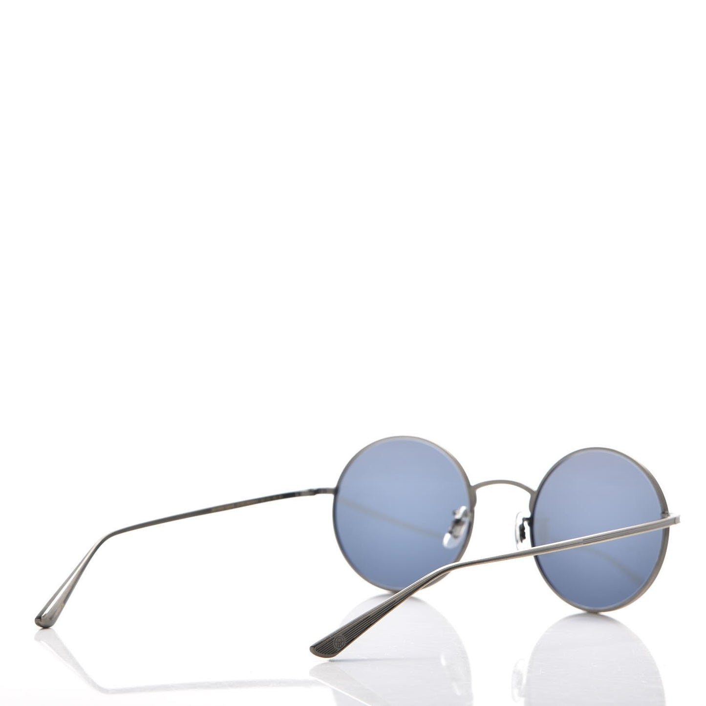The Row After Midnight Round Sunglasses Pewter Black