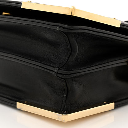 Prada Nappa Triangle Quilted Metal Shoulder Bag Black 9 of 9