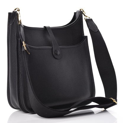 Hermes Taurillon Clemence Evelyne III PM Black 3 of 10