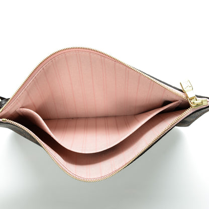 Louis Vuitton Damier Ebene Neverfull MM GM Pochette Rose Ballerine 5 of 7