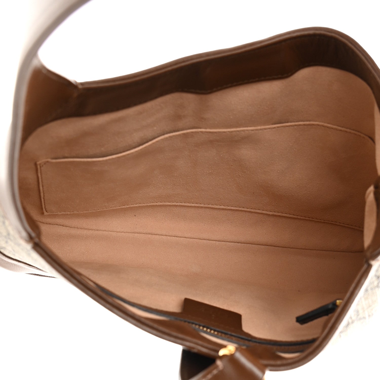 Gucci GG Supreme Monogram Azalea Calfskin Web Small Jackie 1961 Hobo Beige Ebony Brown Sugar 5 of 11