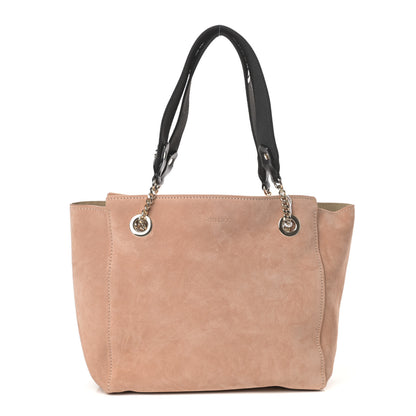 Jimmy Choo Suede Small Flo Tote Powder Pink 1 of 9