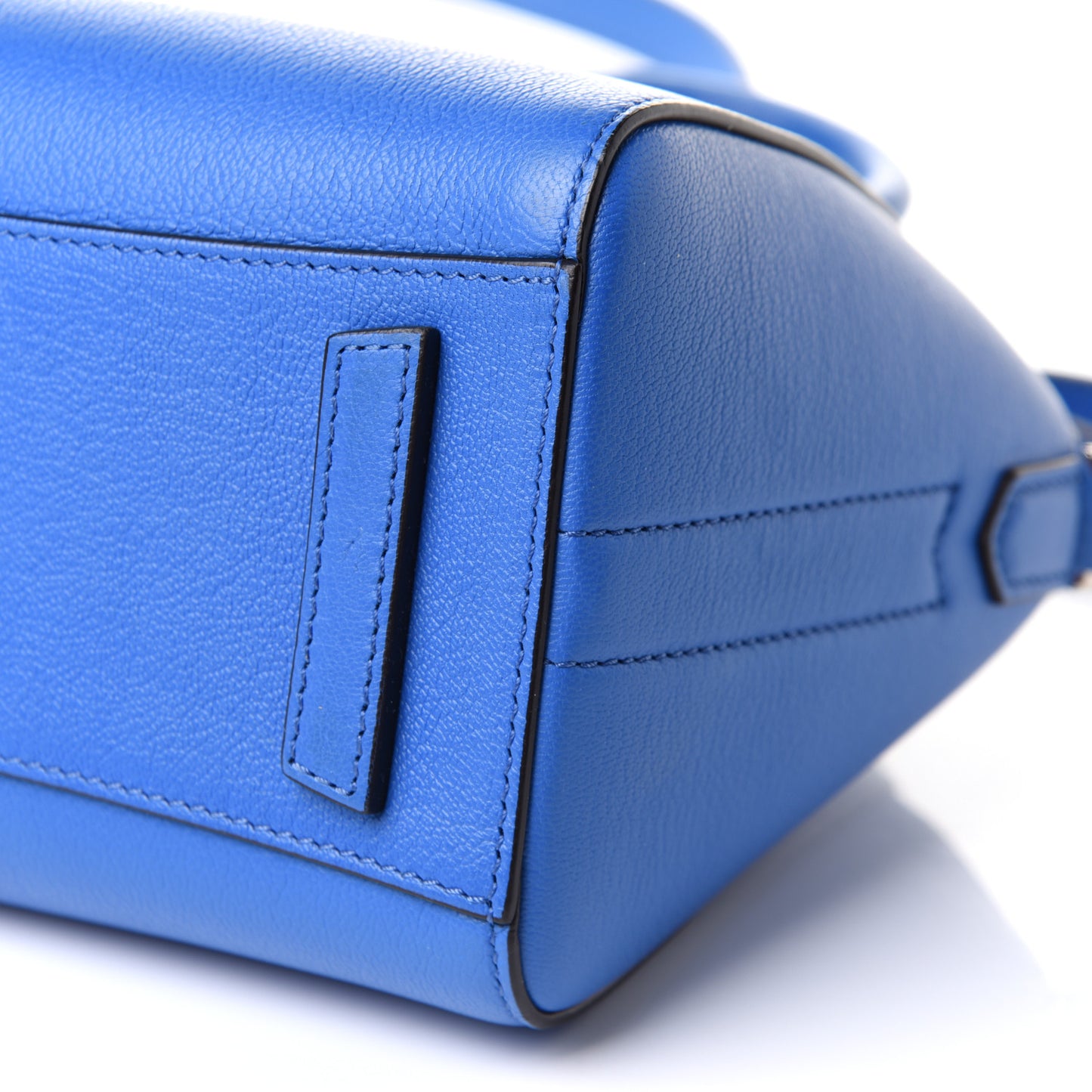 Sugar Goatskin Mini Antigona Persian Blue