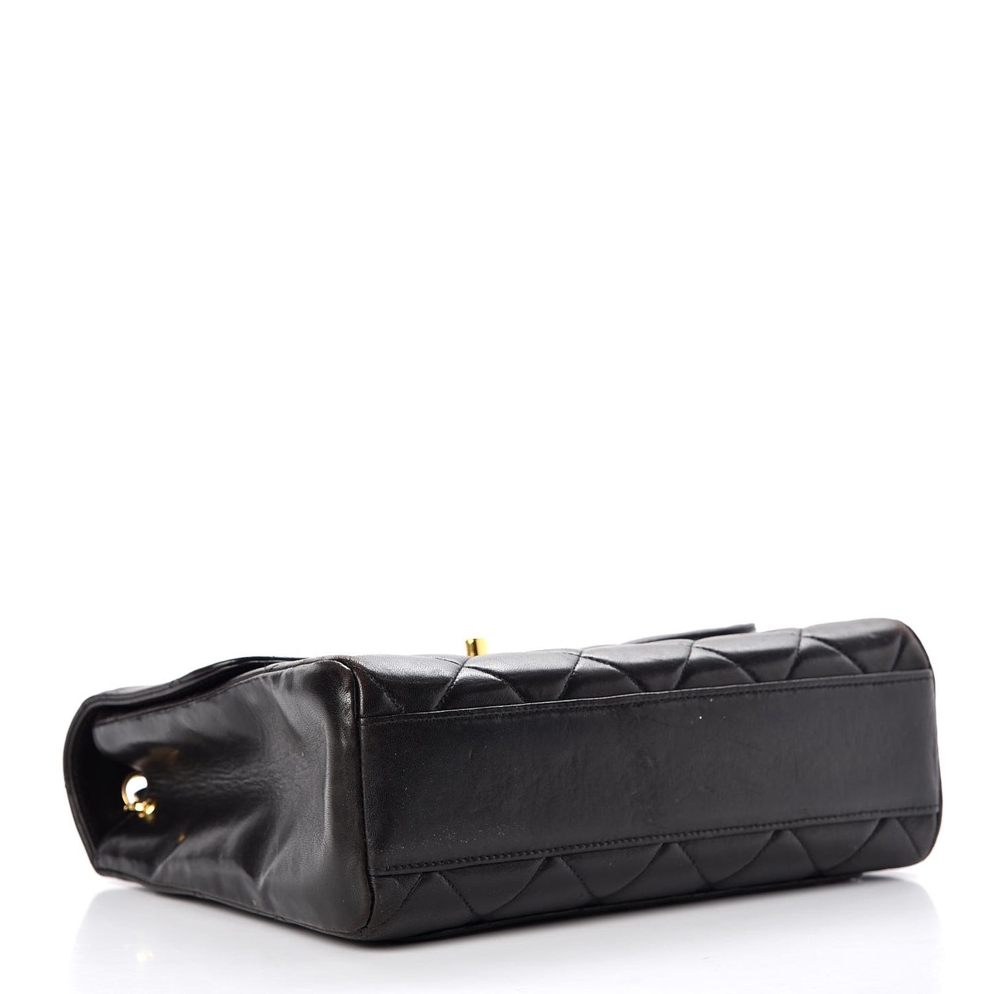 Lambskin Quilted Shoulder Bag Black