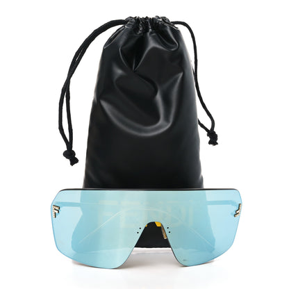 Fendi Metal Crystal Fendi First Shield Sunglasses FE4121US Gold 7 of 7