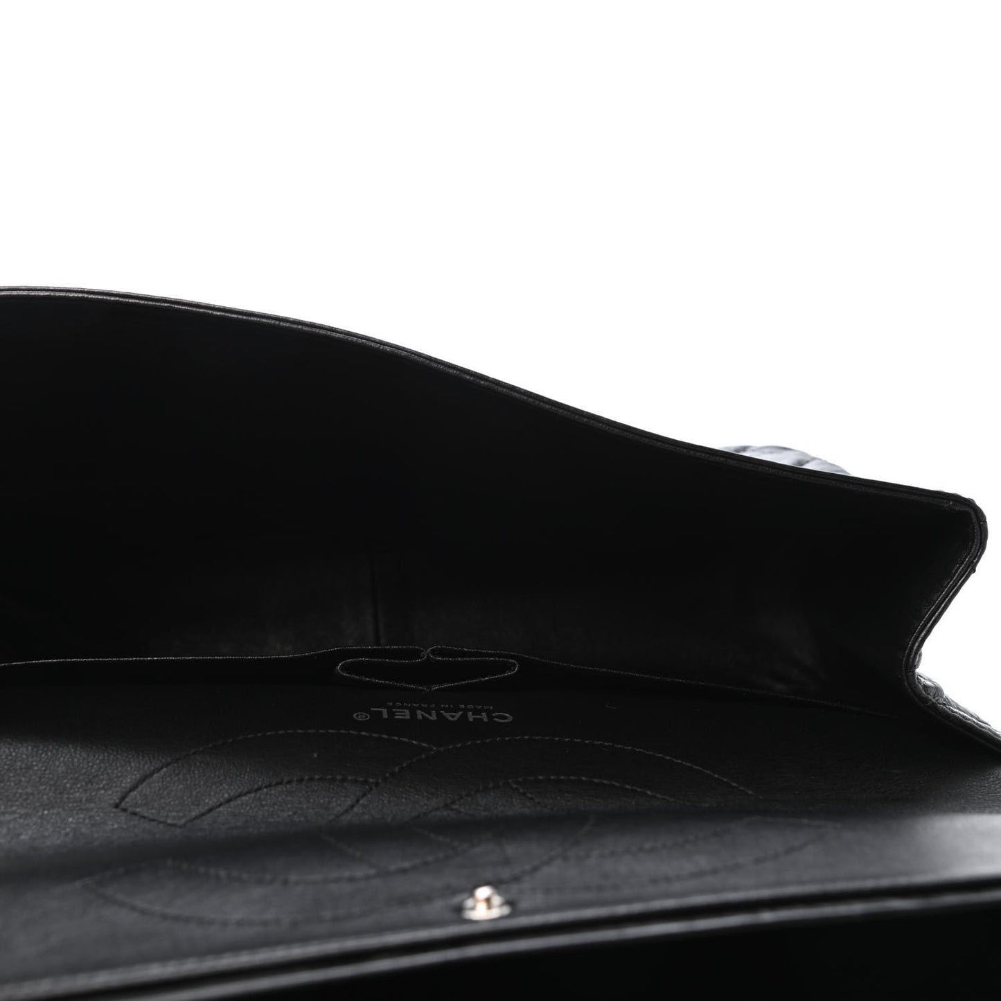 Metallic Aged Calfskin Quilted 2.55 Reissue 227 Flap So Black