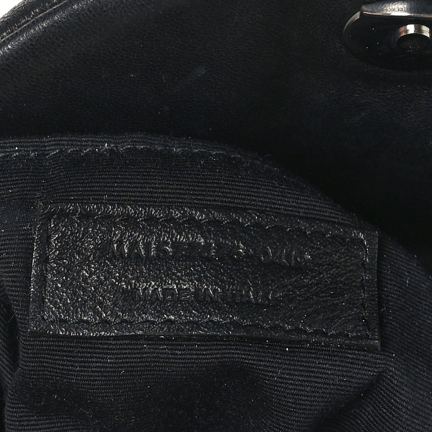 Lambskin Quilted Small Loulou Puffer Monogram Chain Satchel Black