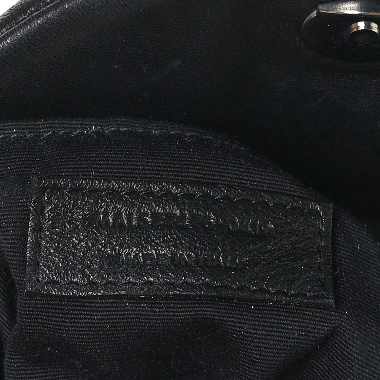 Saint Laurent Lambskin Quilted Small Loulou Puffer Monogram Chain Satchel Black 7 of 9