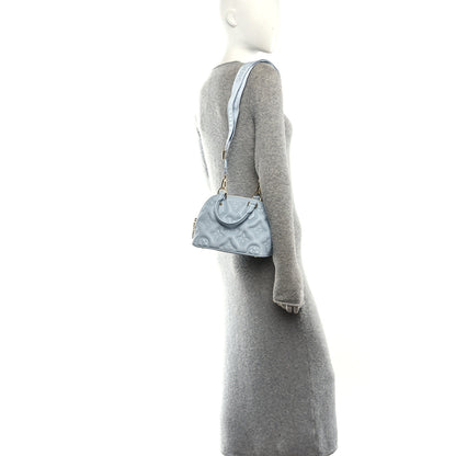 Louis Vuitton Calfskin Bubblegram Alma BB Ice Blue 2 of 9