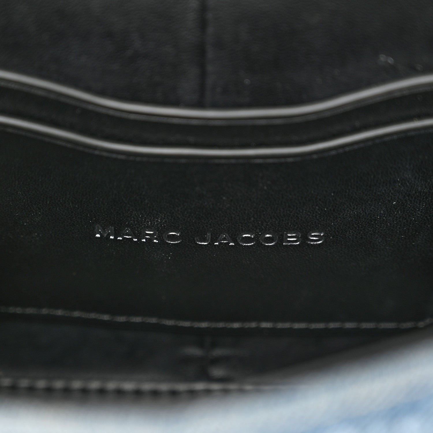 Marc Jacobs Crystal Denim Mini Saint Marc Top Handle Blue 6 of 13