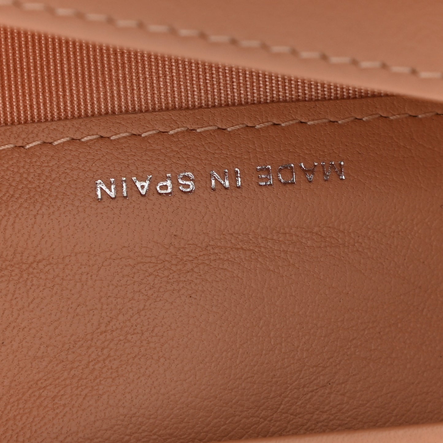 Patent Calfskin Quilted Yen Wallet Beige