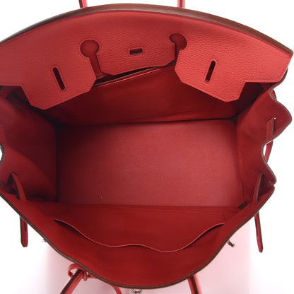 Hermes Taurillon Clemence Birkin 35 Bougainvillea 7 of 33