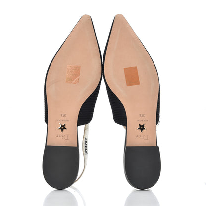 Christian Dior Technical Canvas Ribbon J'Adior Slingback Ballet Flats 36.5 Black 5 of 14