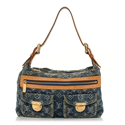 Louis Vuitton Monogram Denim Baggy PM Blue 1 of 11
