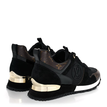Louis Vuitton Suede Monogram Run Away Sneakers 36 Black 4 of 9