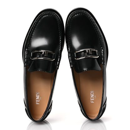 Fendi Vitello Mens O'Lock Loafers 8 Black 2 of 11