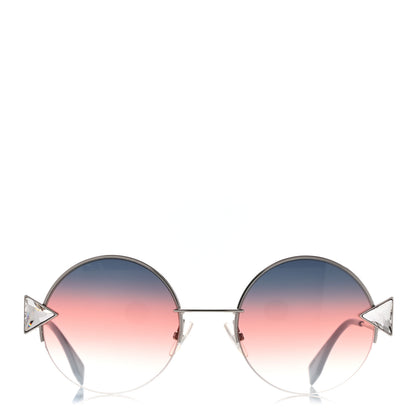 Fendi Crystal Sunglasses FF 0243/S Silver Blue 2 of 7