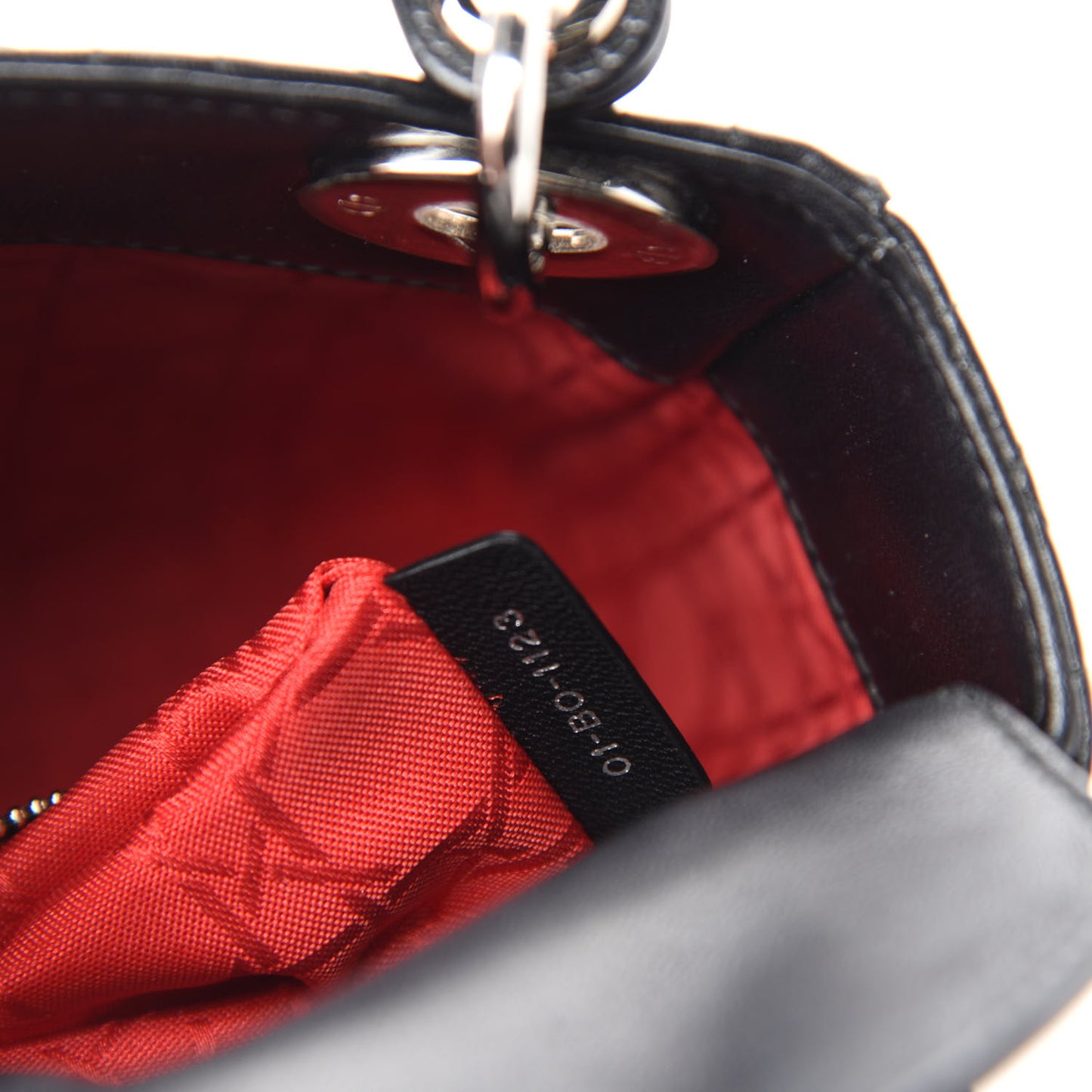 Lambskin Cannage Mini Lady Dior Black
