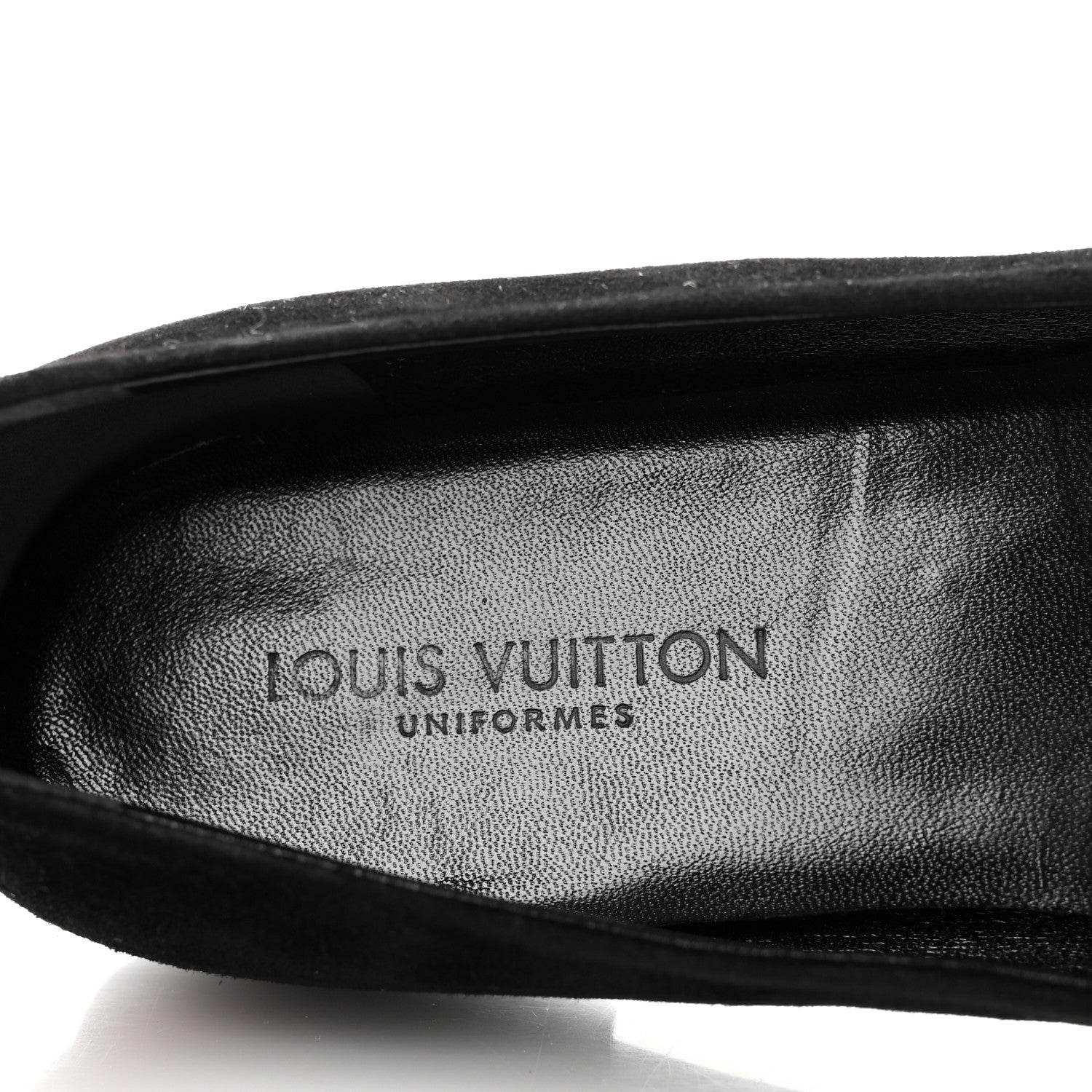 Louis Vuitton Suede Monogram Uniformes Ballet Flats 37 Black 7 of 8