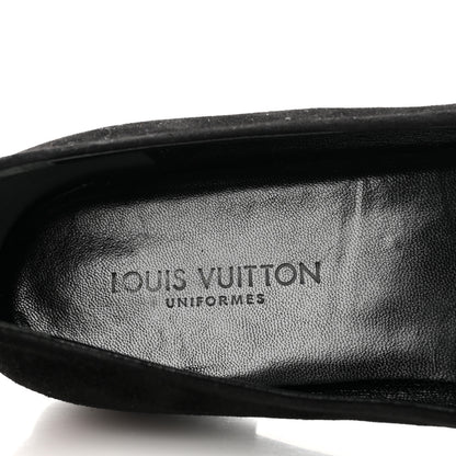 Louis Vuitton Suede Monogram Uniformes Ballet Flats 37 Black 7 of 8