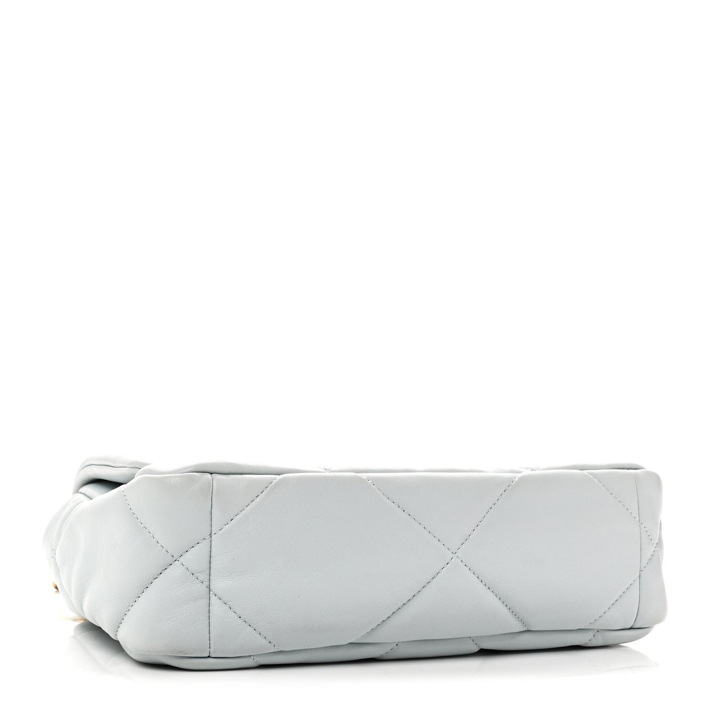 Lambskin Quilted Medium Chanel 19 Flap Light Blue