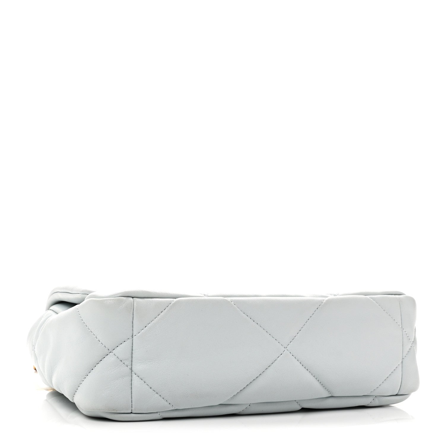 Chanel Lambskin Quilted Medium Chanel 19 Flap Light Blue 4 of 10