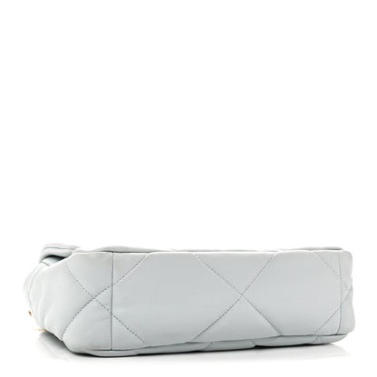 Chanel Lambskin Quilted Medium Chanel 19 Flap Light Blue 4 of 10