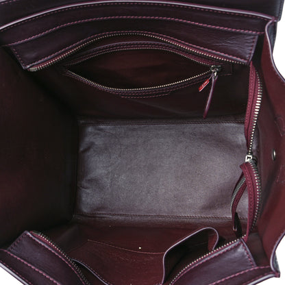 Celine Smooth Calfskin Mini Luggage Burgundy 5 of 9