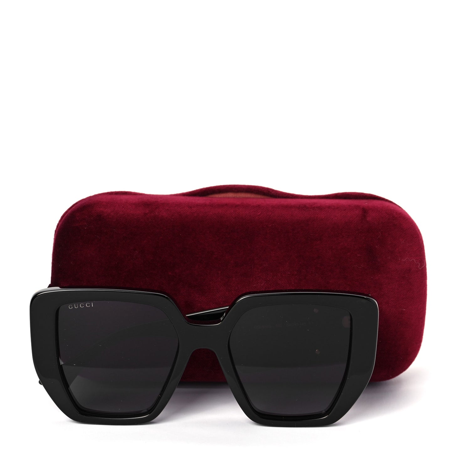 Acetate Square Frame Sunglasses GG0956S Black