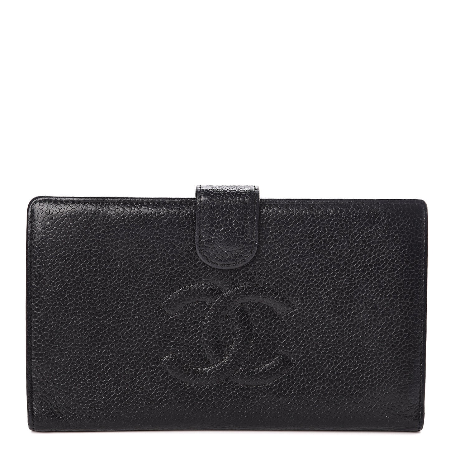 Caviar Timeless CC French Wallet Black