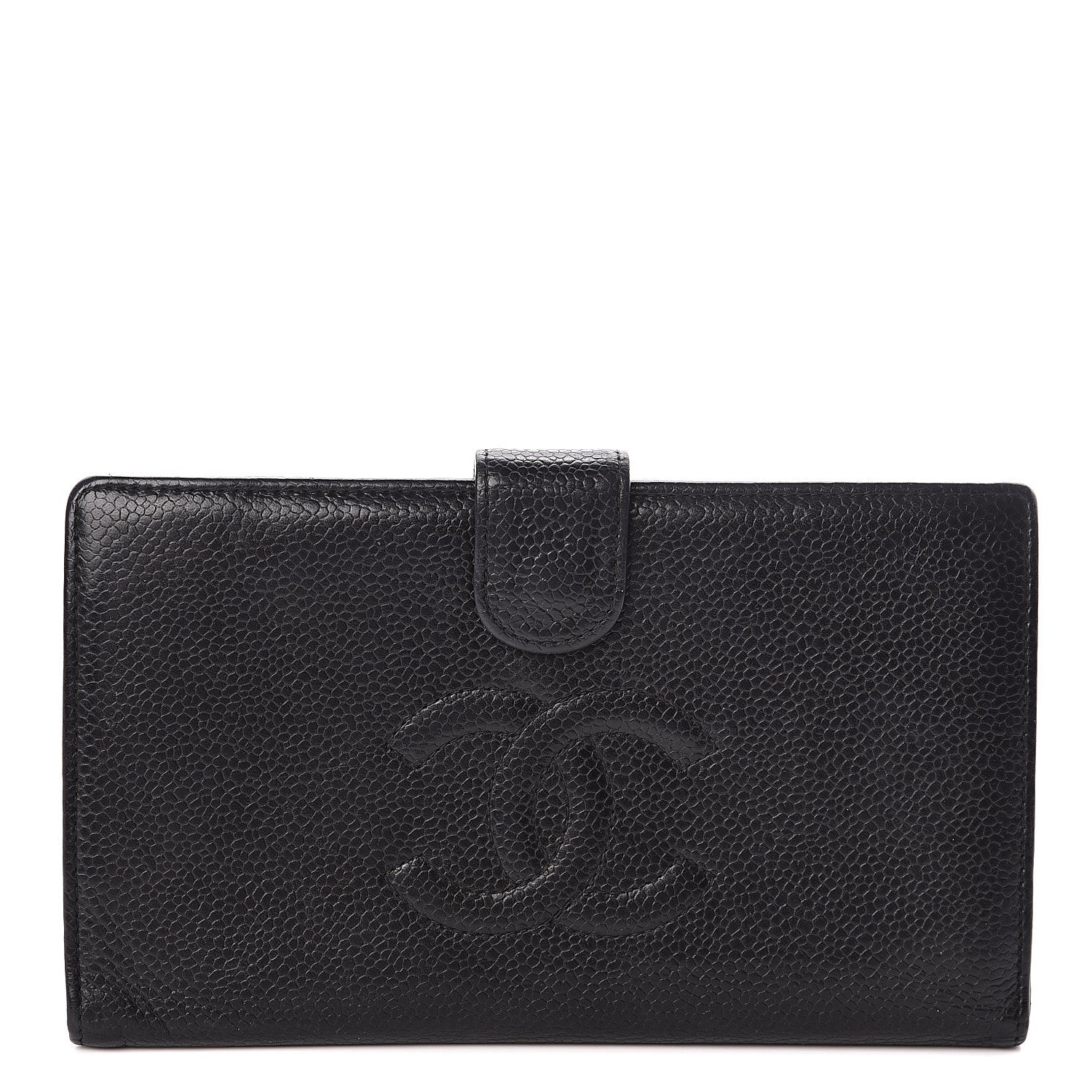 Chanel Caviar Timeless CC French Wallet Black 1 of 8