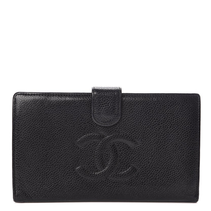 Chanel Caviar Timeless CC French Wallet Black 1 of 8