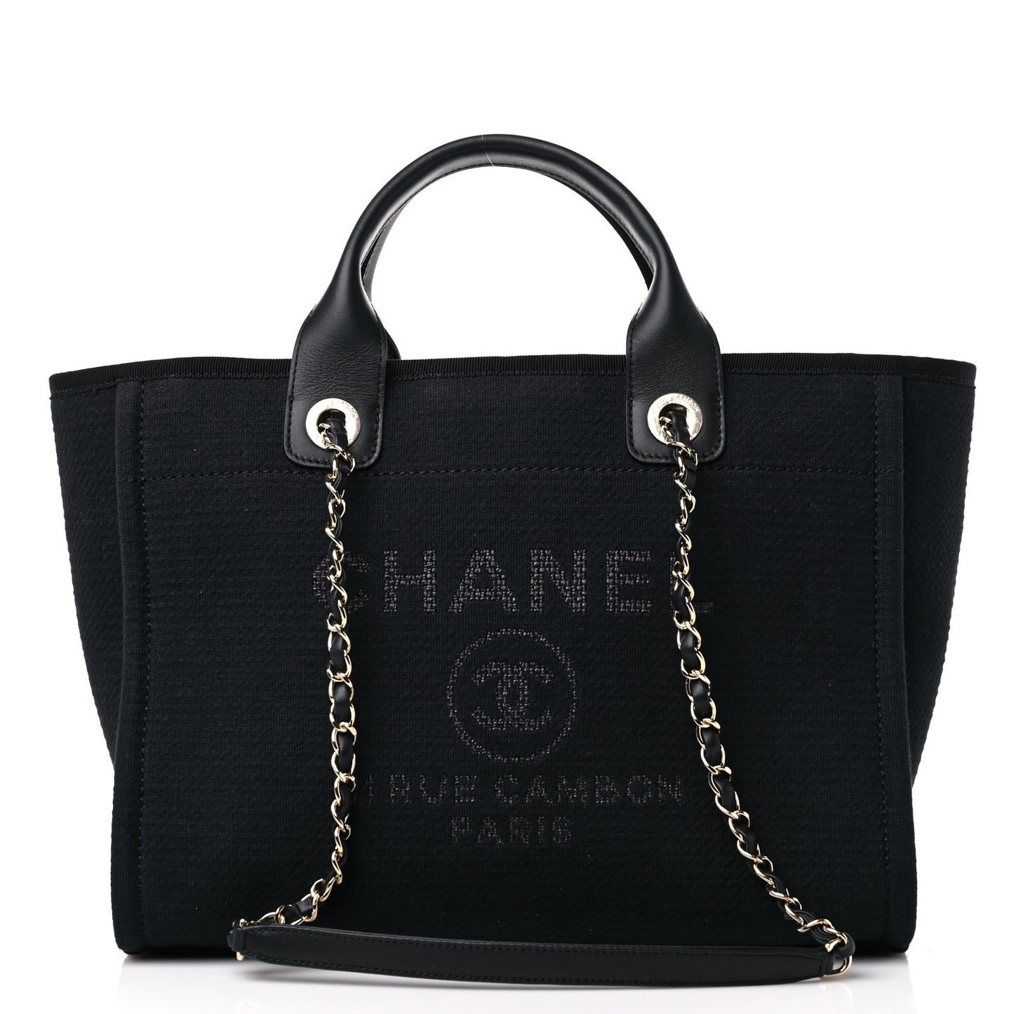 Mixed Fibers Small Deauville Tote Black