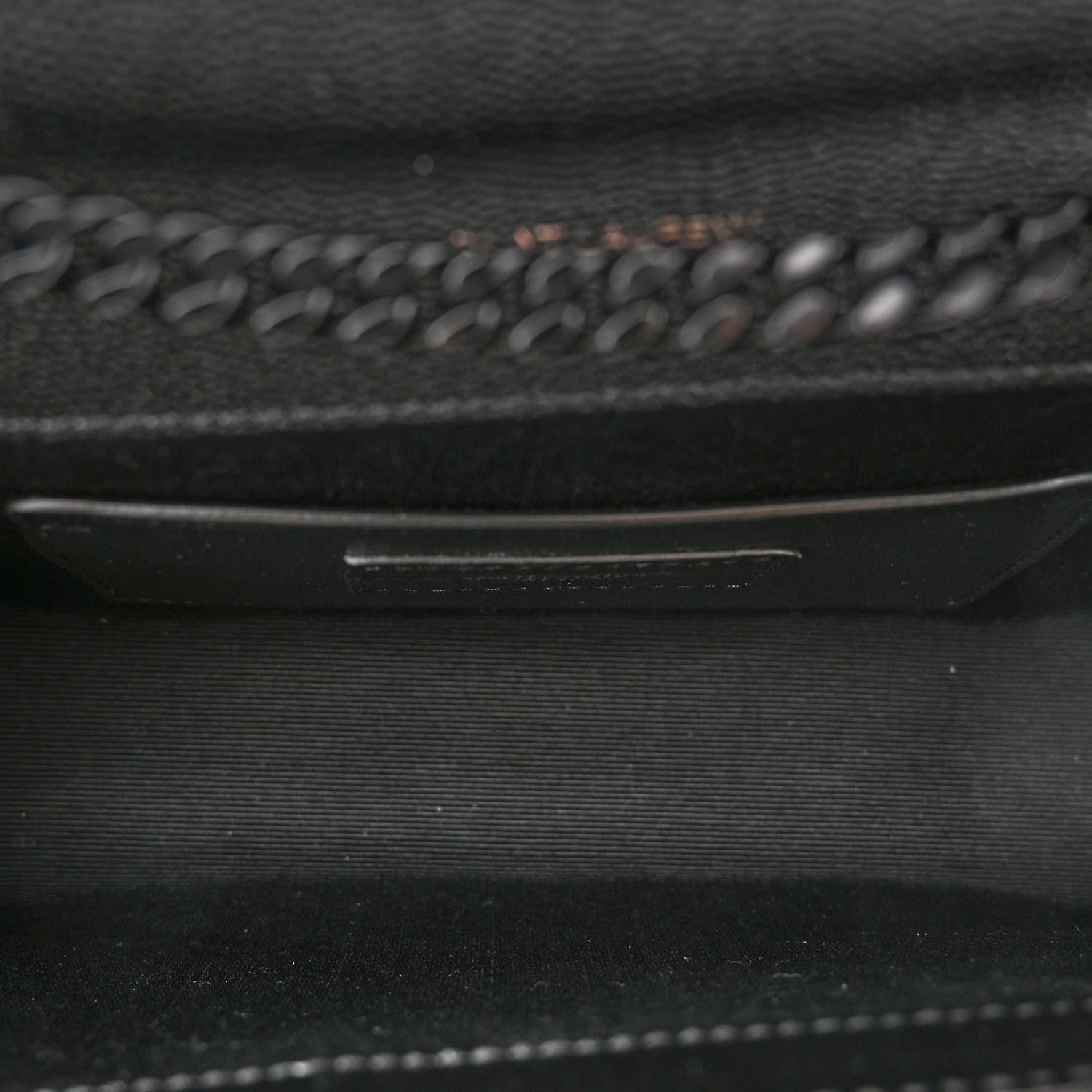 Saint Laurent Grain De Poudre Textured Mixed Matelasse Triquilt Small Monogram Satchel Black 5 of 9